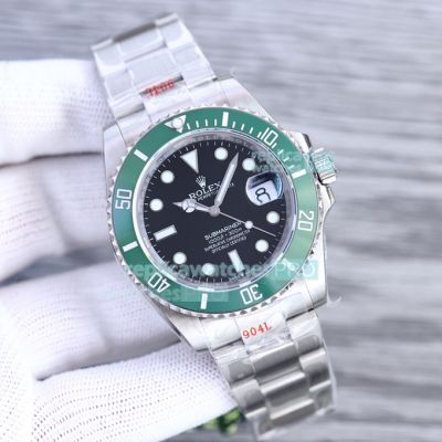 High Replica Rolex Submariner New 41mm Watch Green Ceramic Bezel Black Dial